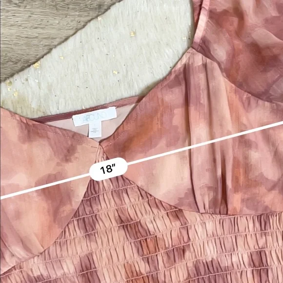 Abound tie dye pink crop top blouse - Picture 3 of 4